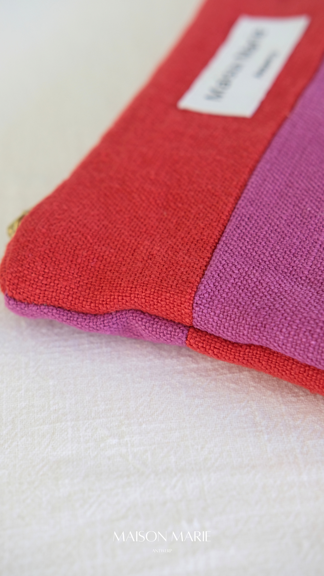 Pochette Fushia-Rood - linnen