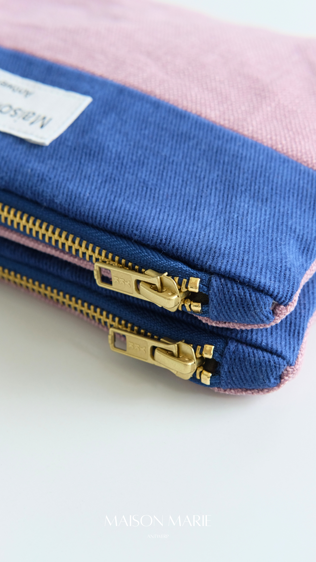 Pochette blauw - lila