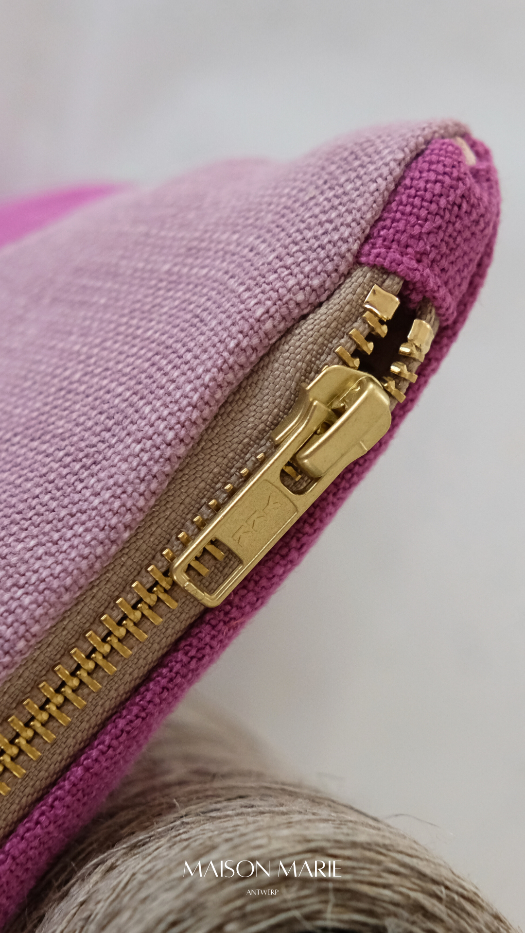 Pochette Fushia - Lila linnen