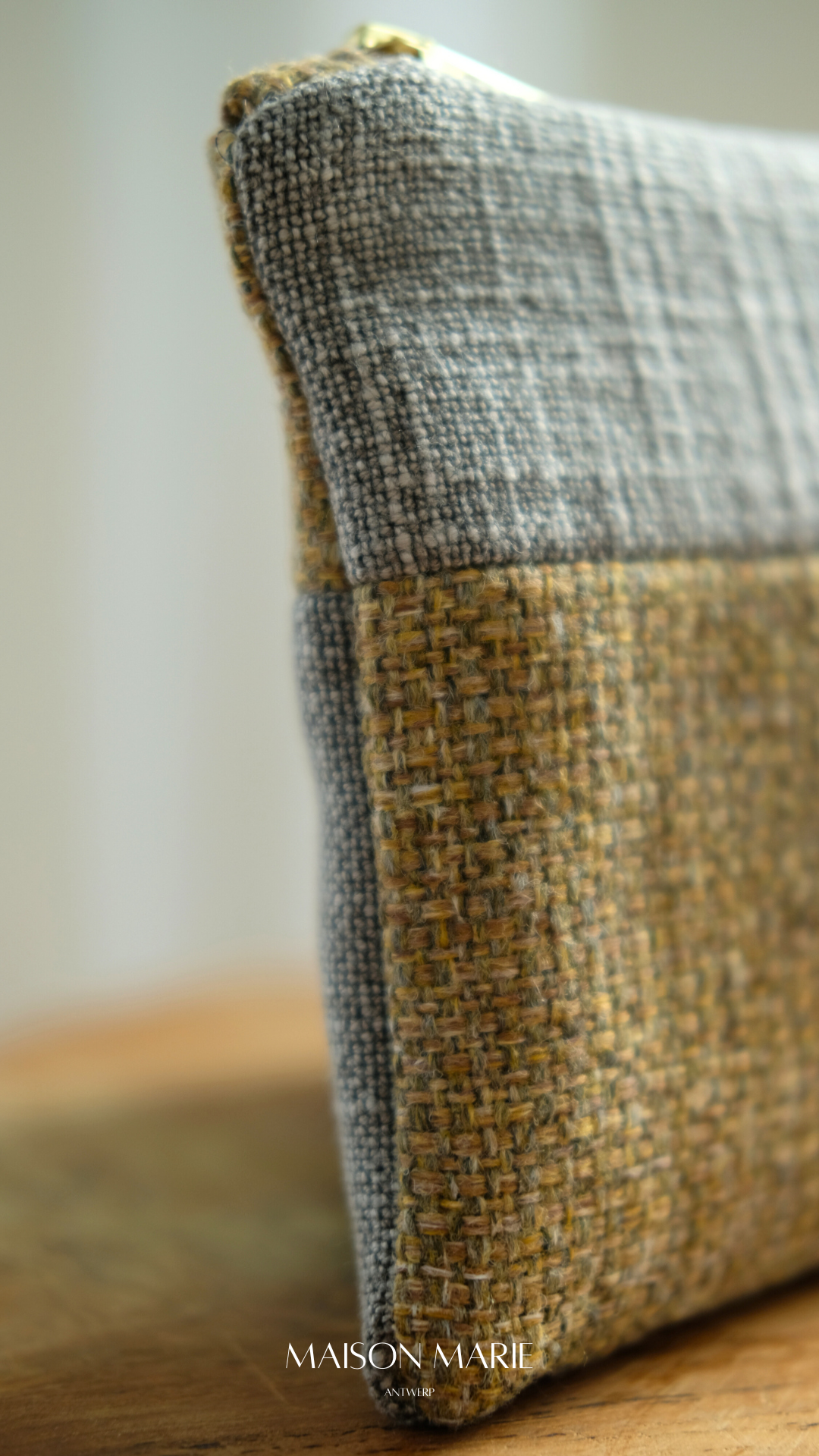 Pochette oker-taupe
