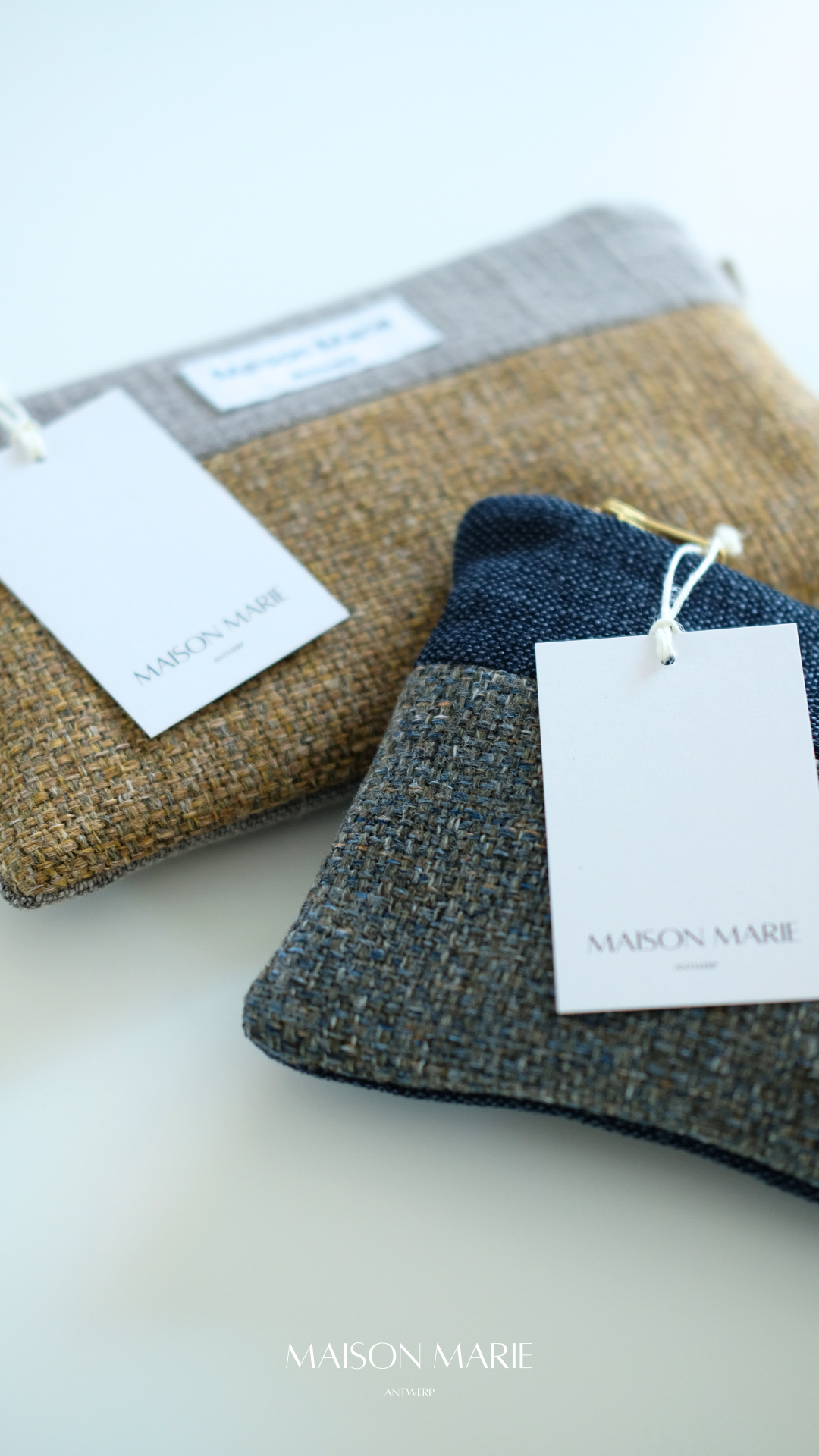 Pochette oker-taupe