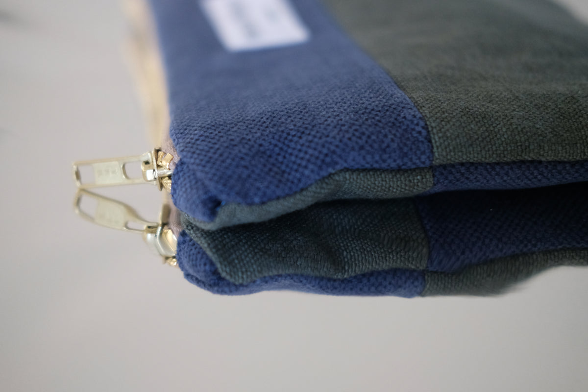 Pochette Limited Edition Marineblauw-Khaki