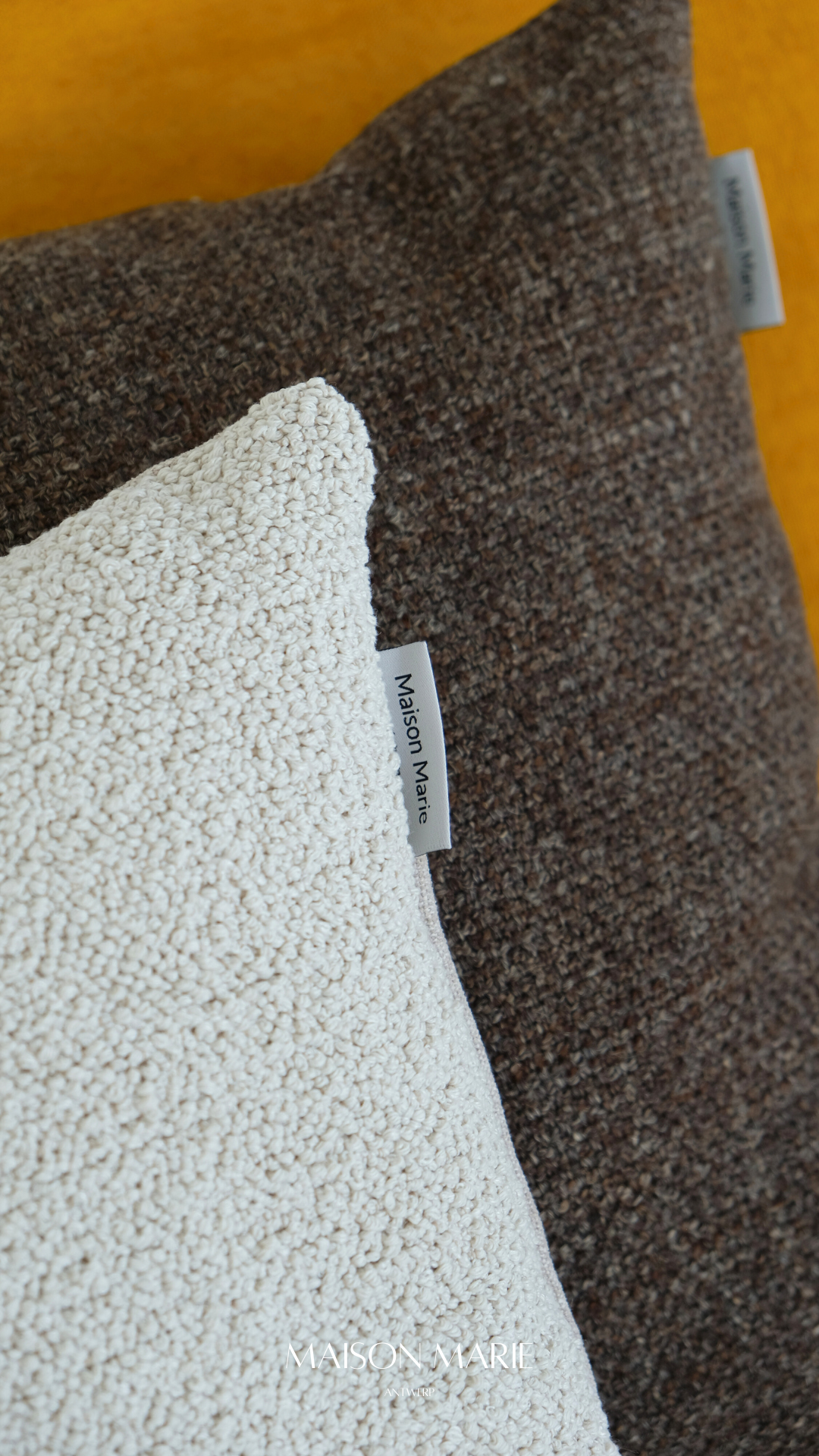 Kussenhoes Salicos 50 x 50cm Naturel-bruin