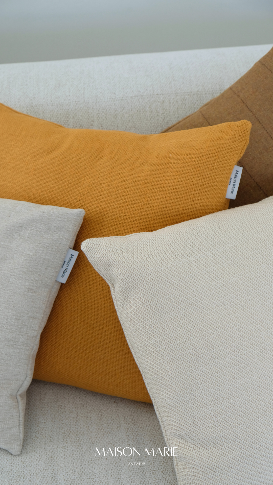 Kussenhoes Lombos Eggshell 45 x 45cm