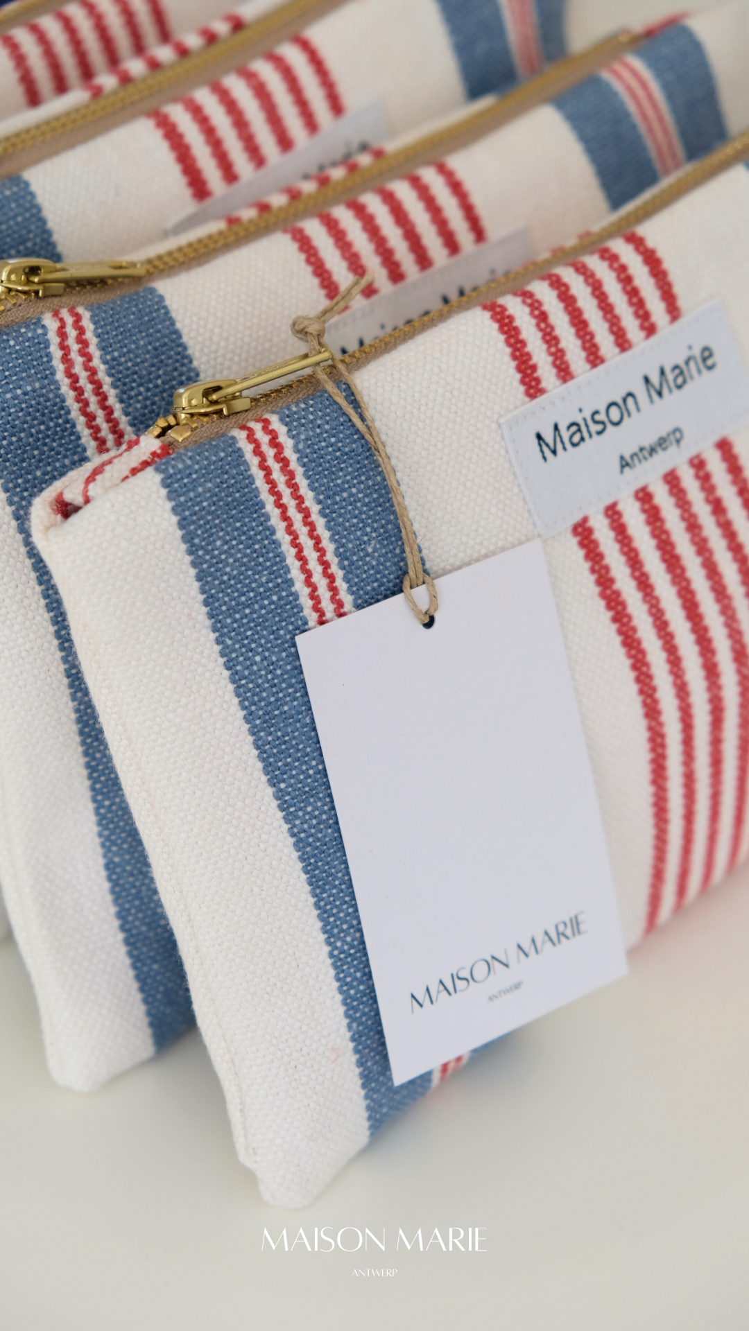 Pochette Limited Edition Blauw-rood