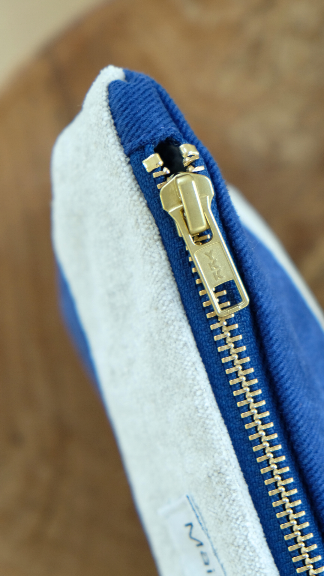 Pochette Blauw - Beige