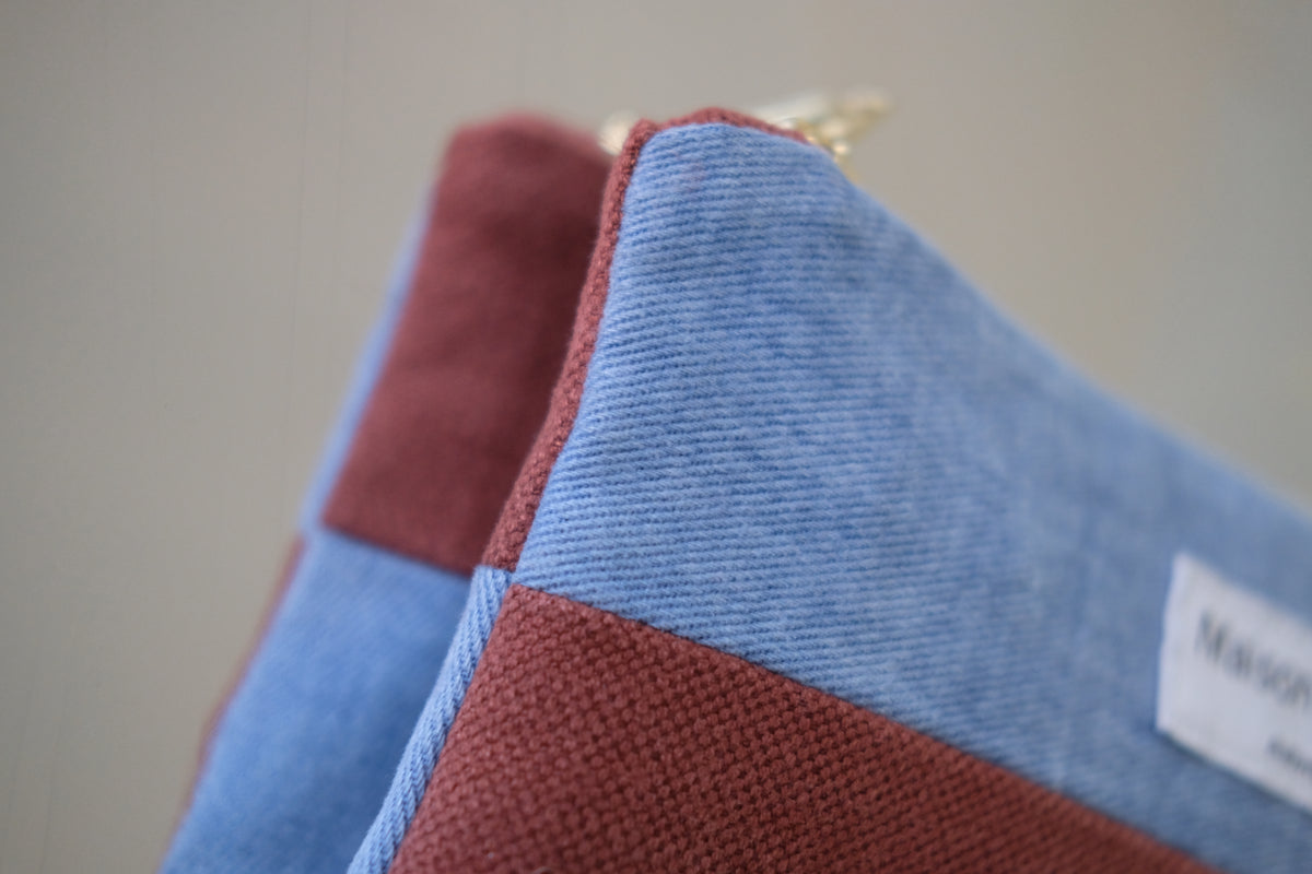 Pochette Limited Edition Denim-Burgundy