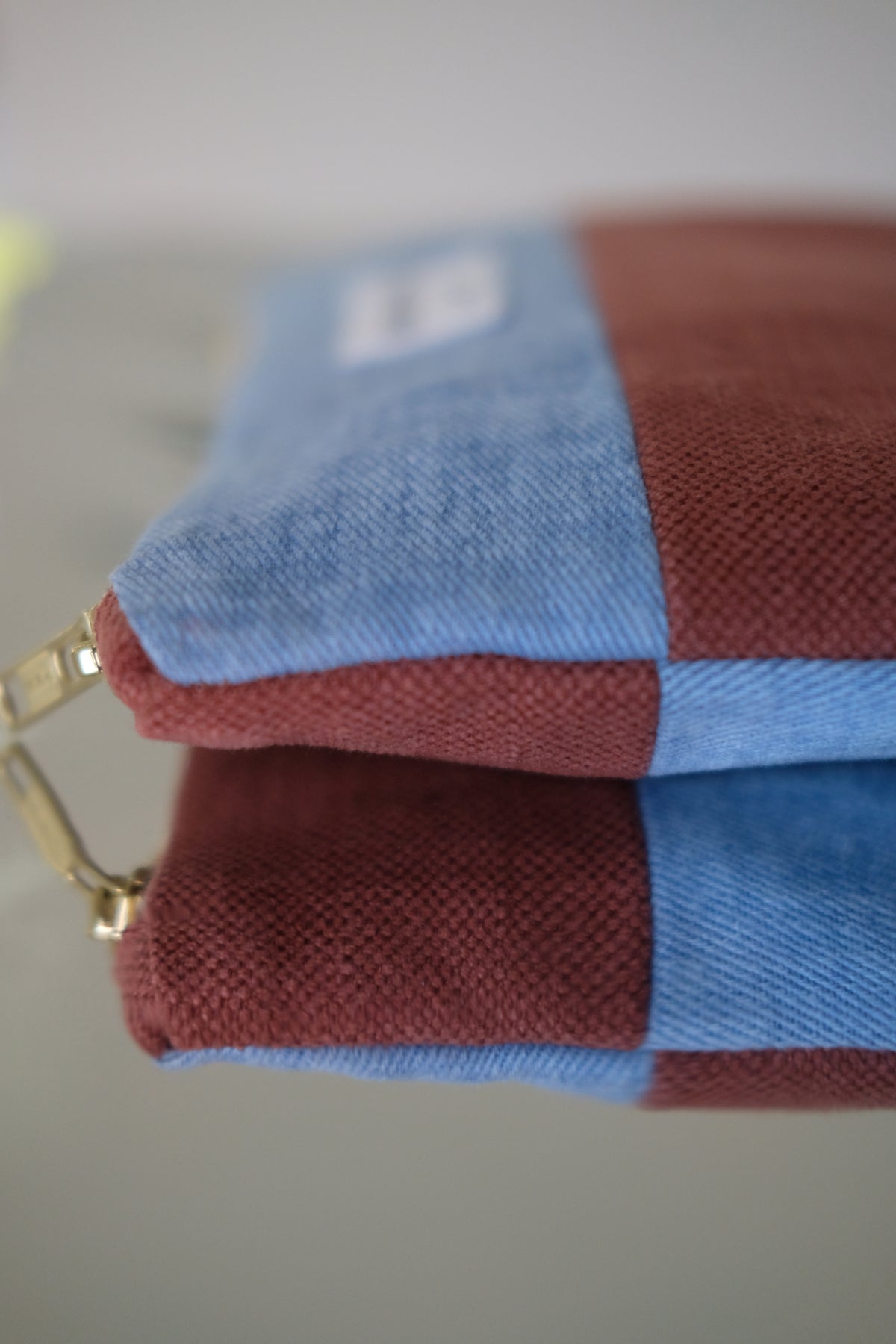 Pochette Limited Edition Denim-Burgundy