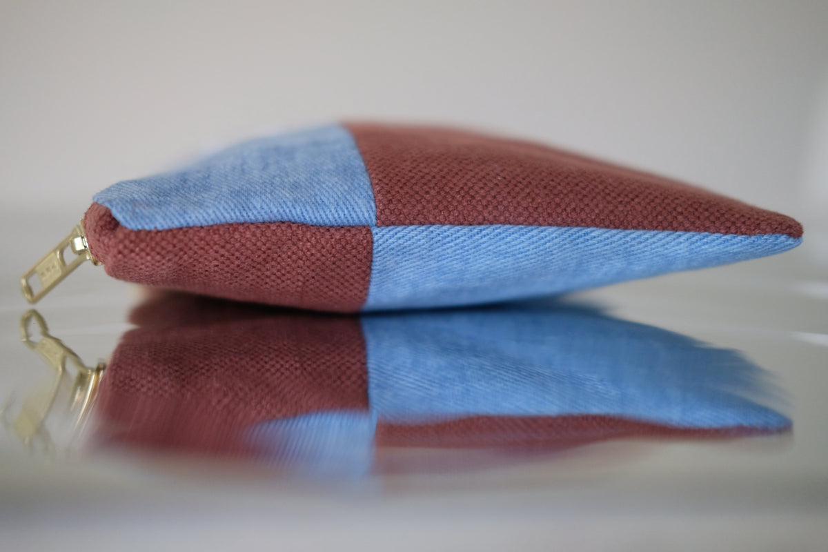 Pochette Limited Edition Denim-Burgundy