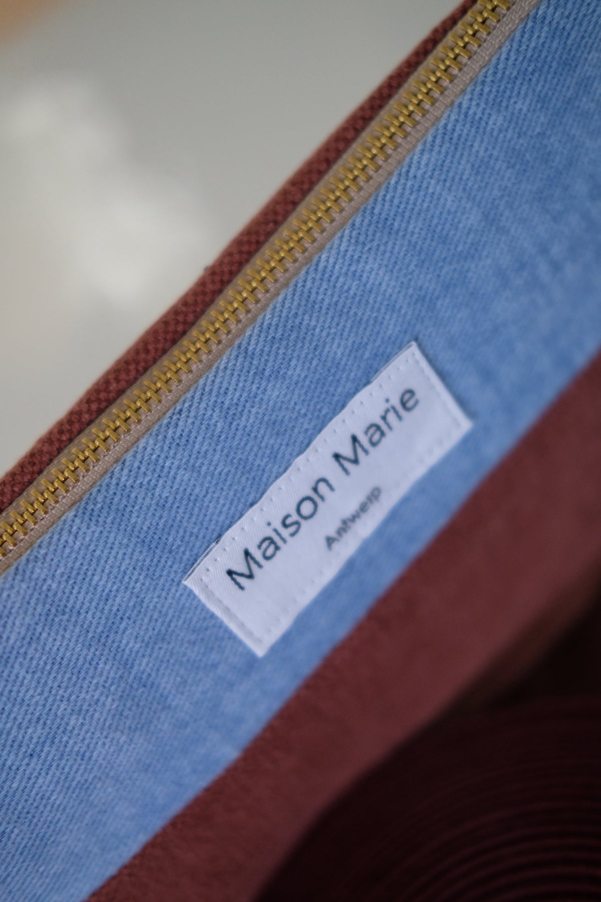 Pochette Limited Edition Denim-Burgundy