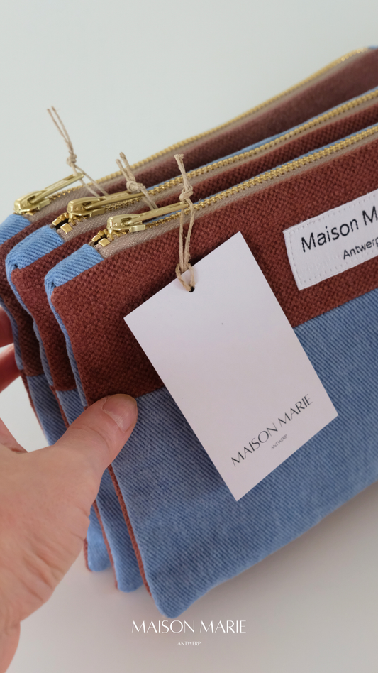Pochette Limited Edition Denim - burgundy