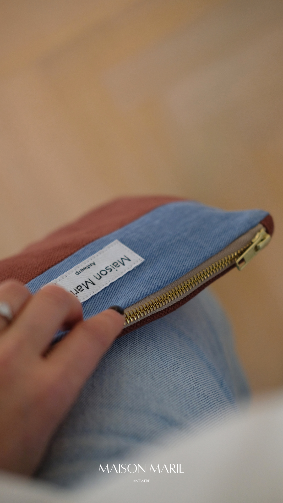 Pochette Limited Edition Denim-Burgundy